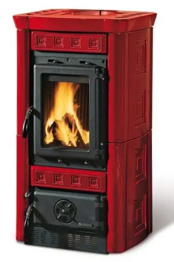 Kaminofen La Nordica Gaia - Kachel bordeaux