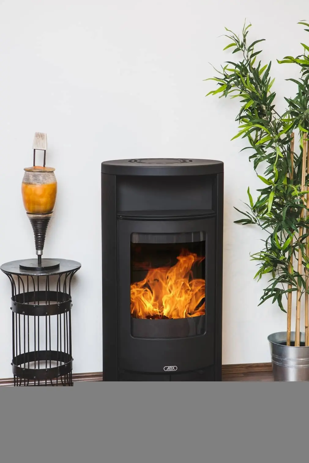 Kaminofen ABX Mondsee 5 - Korpus Stahl Schwarz - Beispielbild