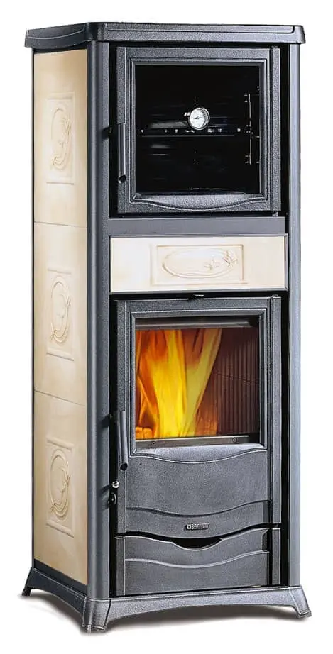 Kaminofen La Nordica TermoRossella Plus Forno D.S.A. - Liberty gergamentbeige