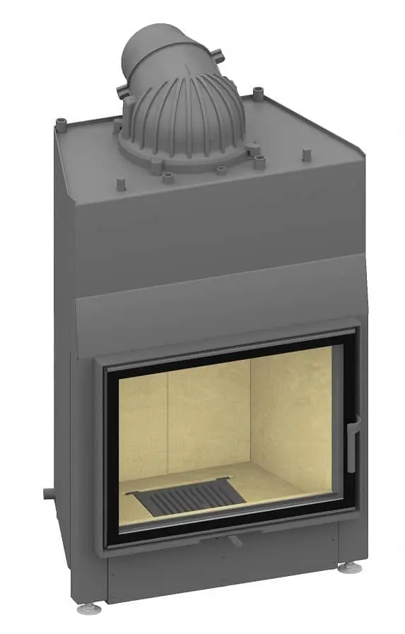 Kamineinsatz Schmid Lina W 6751 s - Türanschlag links; wassergeführt