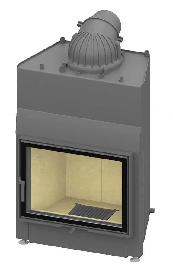 Kamineinsatz Schmid Lina W 6751 s - Türanschlag rechts; wassergeführt