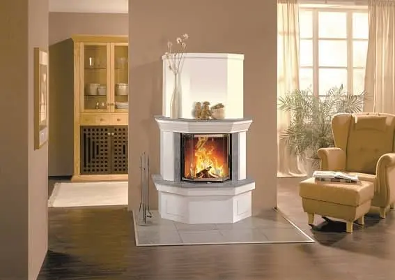 Kaminbausatz Schmid S4 Front mit gerader Kaminhaube