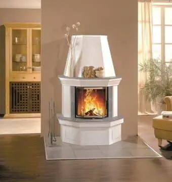 Kaminbausatz Schmid S4 Front mit konischer Kaminhaube