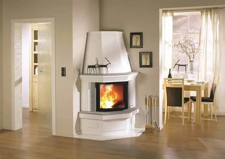 Kaminbausatz Schmid S4 Eck mit konischer Kaminhaube