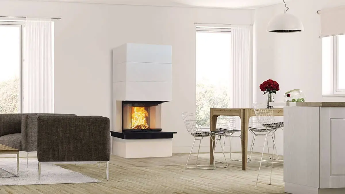 Speicherstein-Anlage Schmid S13 - Naturstein mit Überstand; Tür schwenkbar