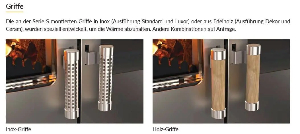 Rizzoli S 60 Edelstahl - Griffe