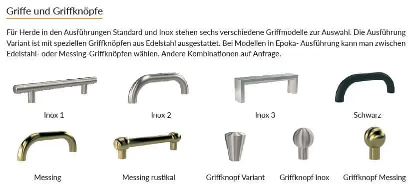 Rizzoli RTVE 90 Variant - Griffe und Griffknöpfe