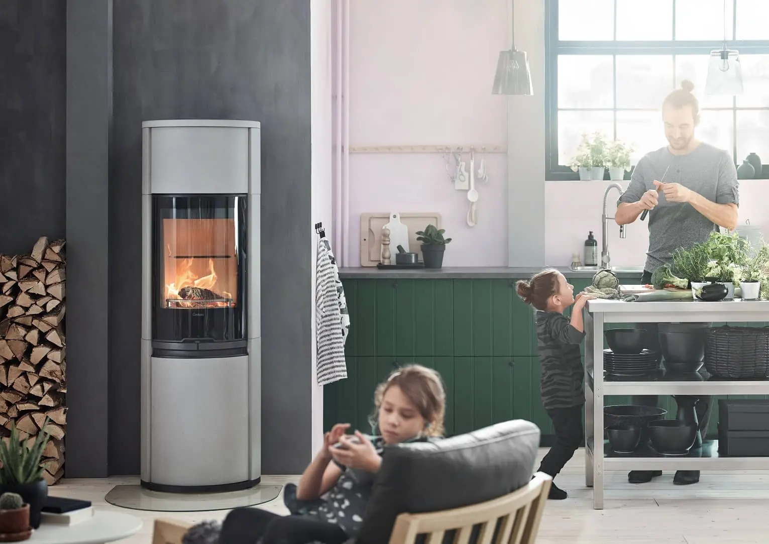 Kaminofen Contura 690AG Style - Beispielbild