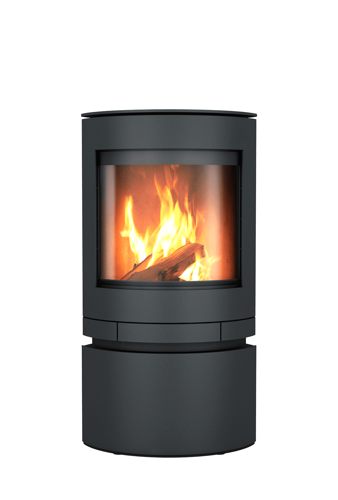 Kaminofen Skantherm Emotion S - Korpus schwarz | Holzfach mit Schublade