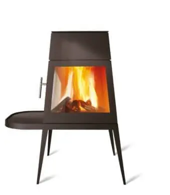 Kaminofen Skantherm Shaker - Stahl | kurze Bank