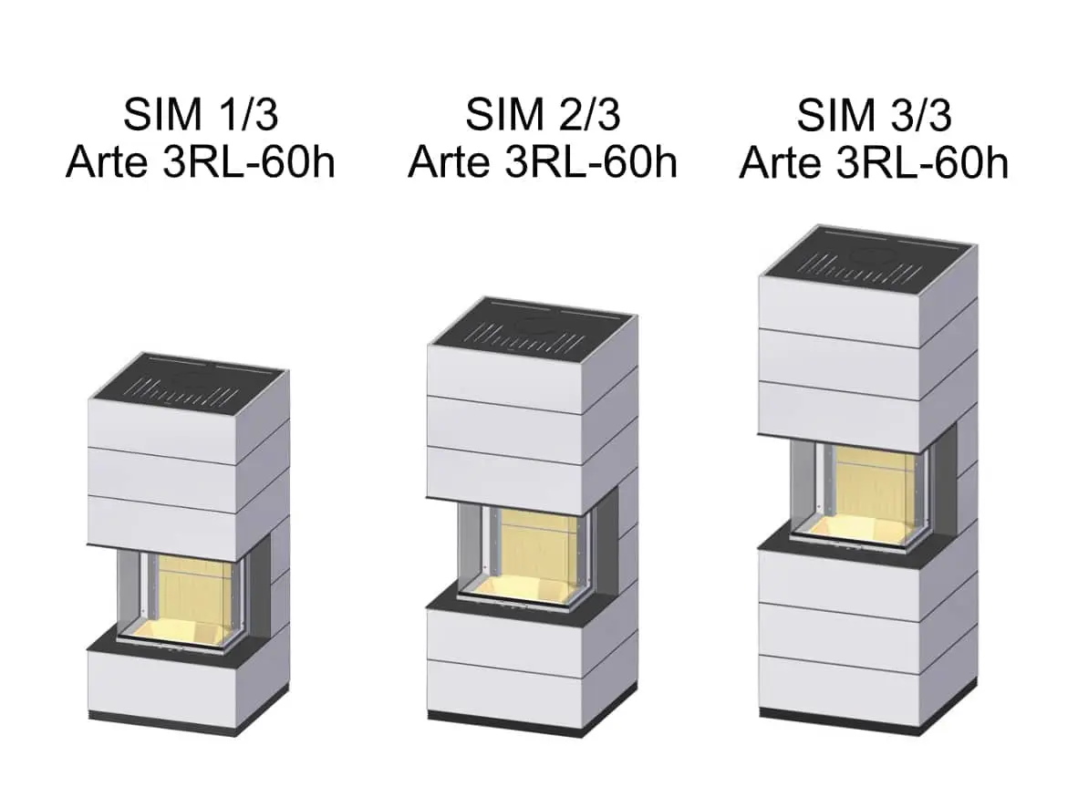 Kaminbausatz Spartherm SIM Arte 3RL-60h