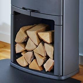 Kaminofen Contura 750 Style - Brennholzfach