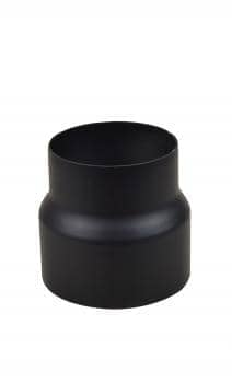 120 mm schwarz Rauchrohr Kamin Reduzierung Reduktion Ofenrohr DN 150 